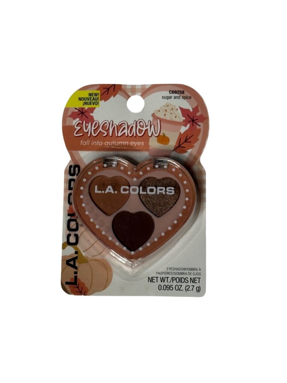 LA Colors Sugar & Spice Eyeshadow Palette Warm Neutral Makeup New Sealed